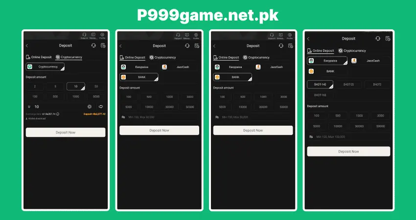 P999 game withdraw image